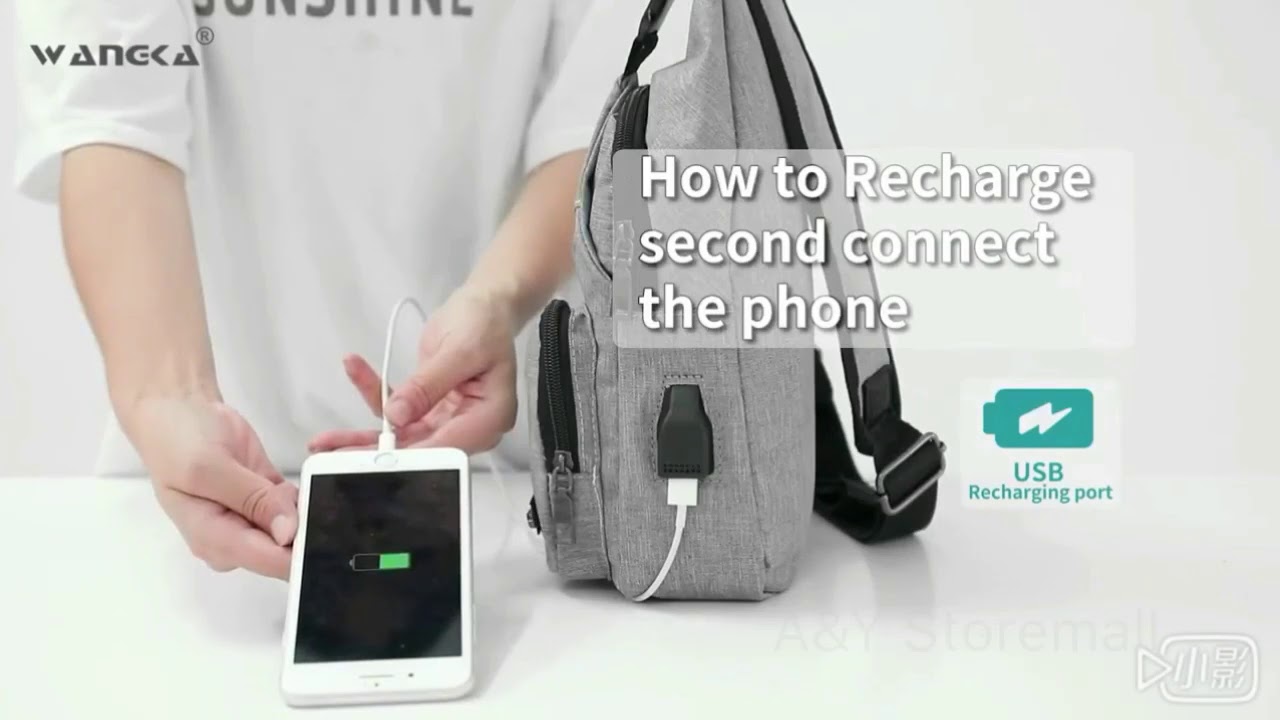 USB Charger Chest bag