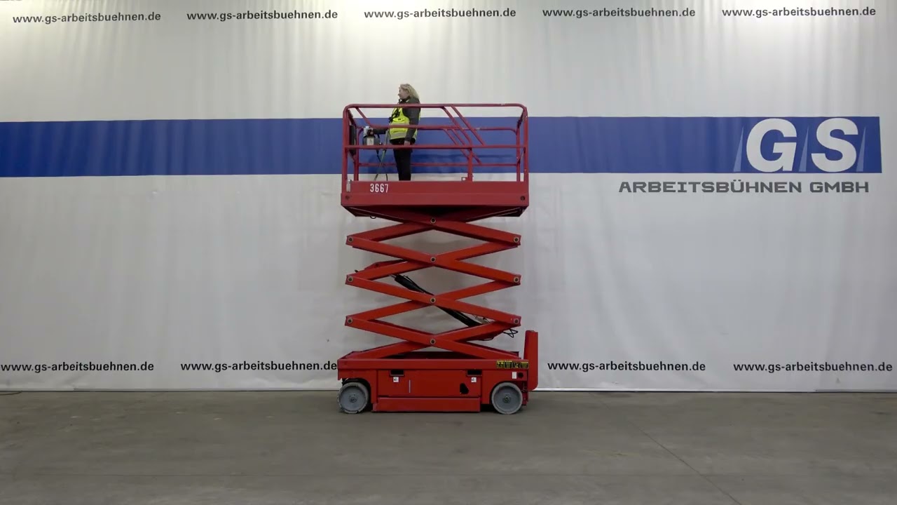 3667 Haulotte Compact10 Scheren Arbeitsbühne Scissor Lift