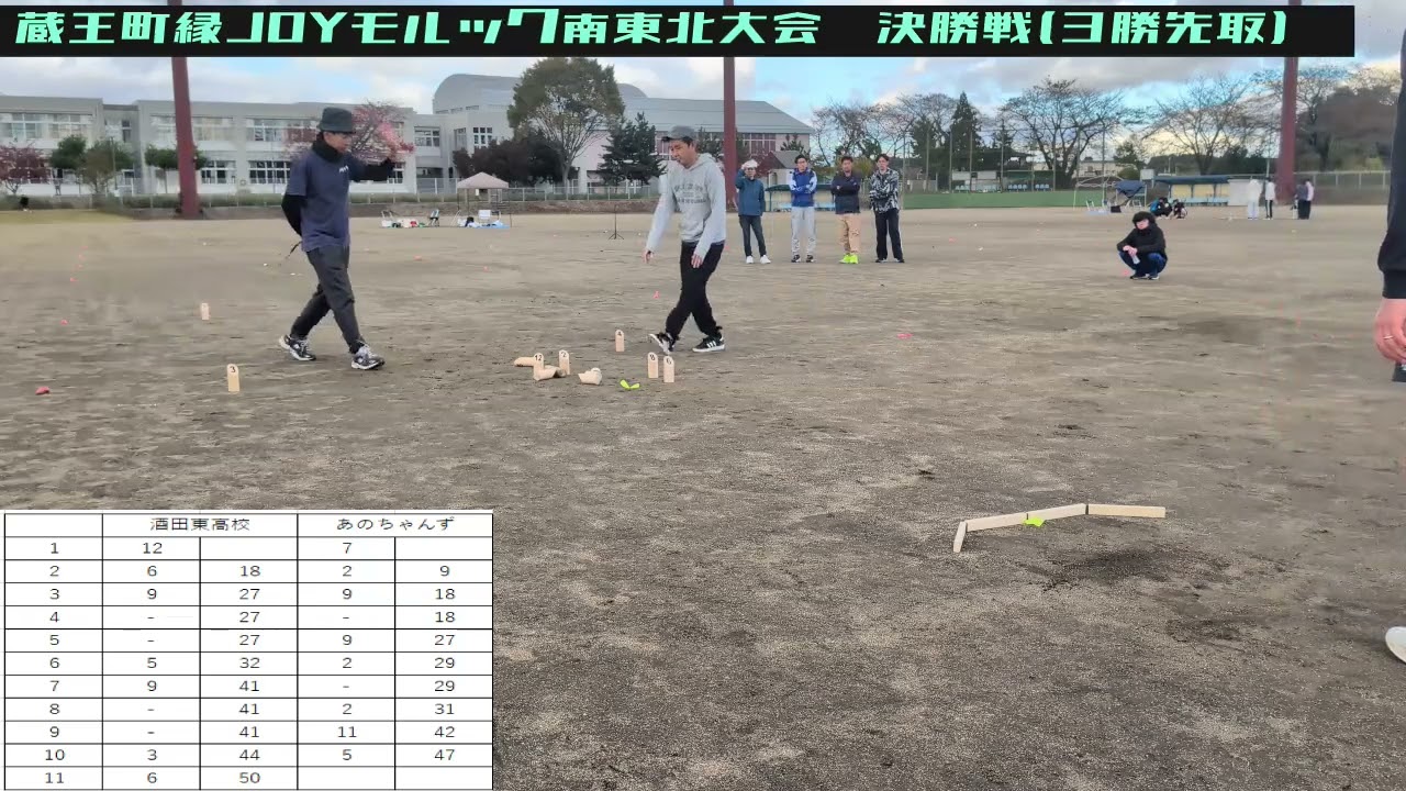 【モルック】蔵王縁JOYモルック南東北大会　決勝　あのちゃんずVS酒田東高校