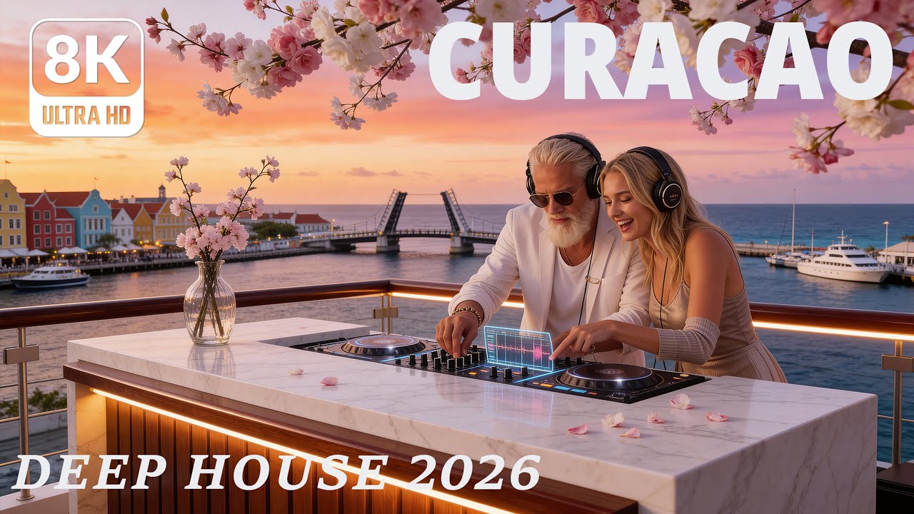 [8K] Curacao 🌴 Tropical Deep House 2026 | Dutch Caribbean