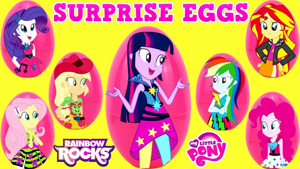My Little Pony Equestria Girls Surprise Eggs Rainbow Rocks Surprise Egg and Toy Collector SETC