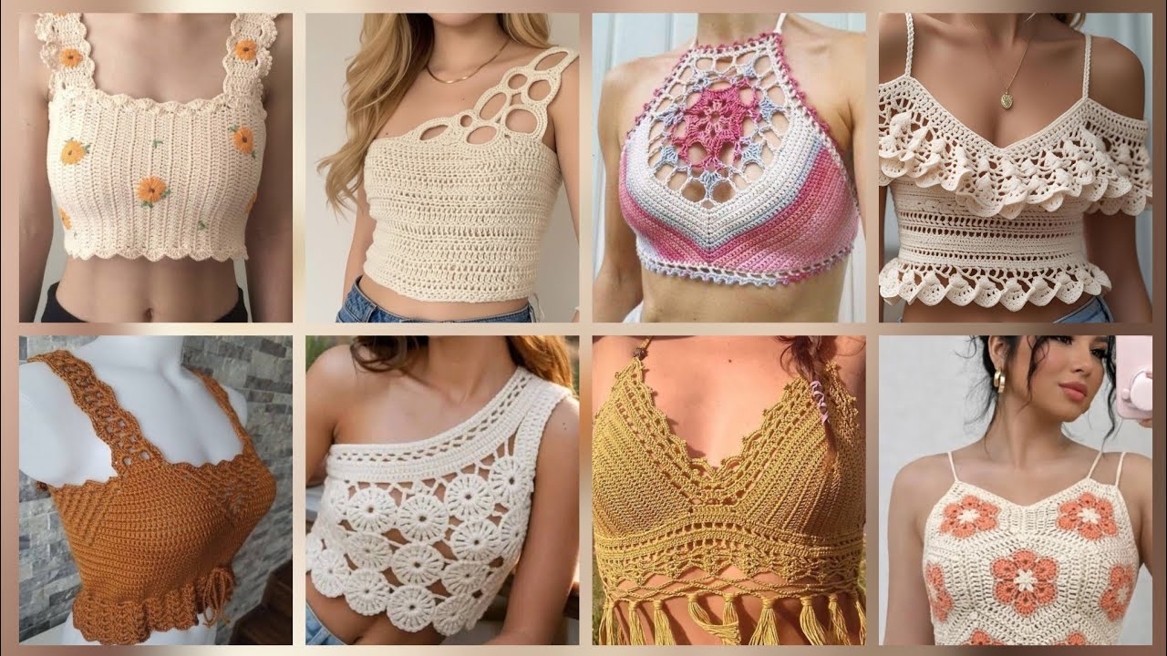 Most beautiful stylish crochet tops blouse design #2025