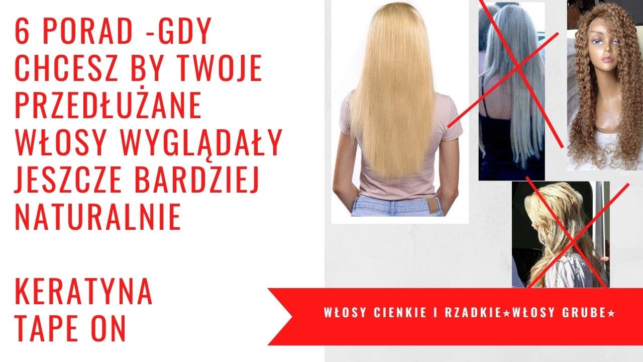 Przedłużane włosy jeszcze bardziej naturalne-6 porad ⭐️ metoda kanapkowa tape on⭐️ keratyna⭐️