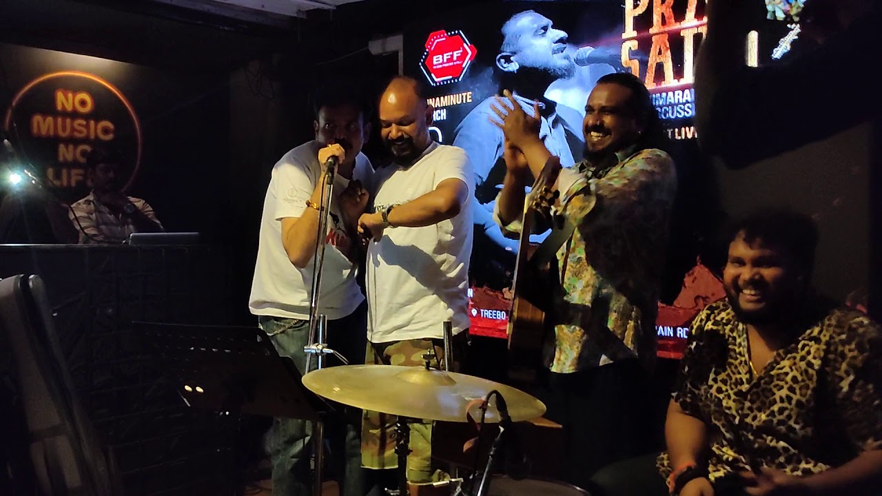 Venkat Prabhu, Premgi, Pravin saivi and kumaran sivamani singing at BFF2.0