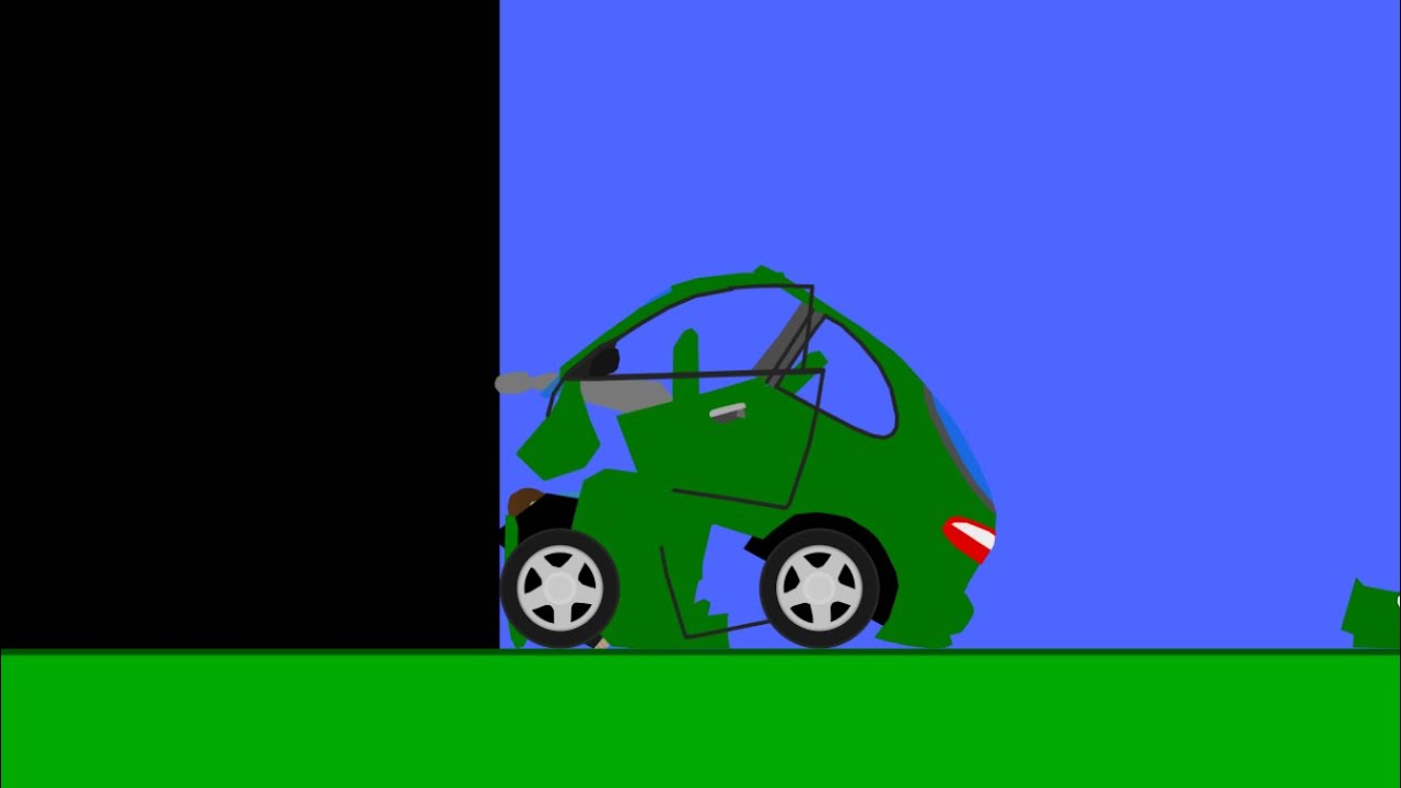 Автокатастрофы и разрушения Algodoo #113 | Crazy Phun Algodoo Car Destruction
