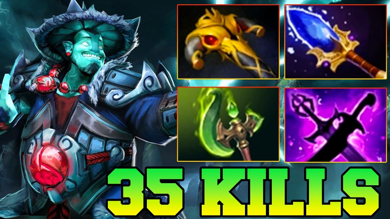 35 Kills Storm Spirit Monster Gameplay Dota 2 !! Storm Spirit Pro Mid Lane Gameplay Guide Build 7.41