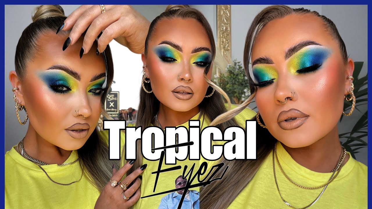 CHATTY SUMMER GLAM GRWM | Tropical Eyes 🌴🍹🍍