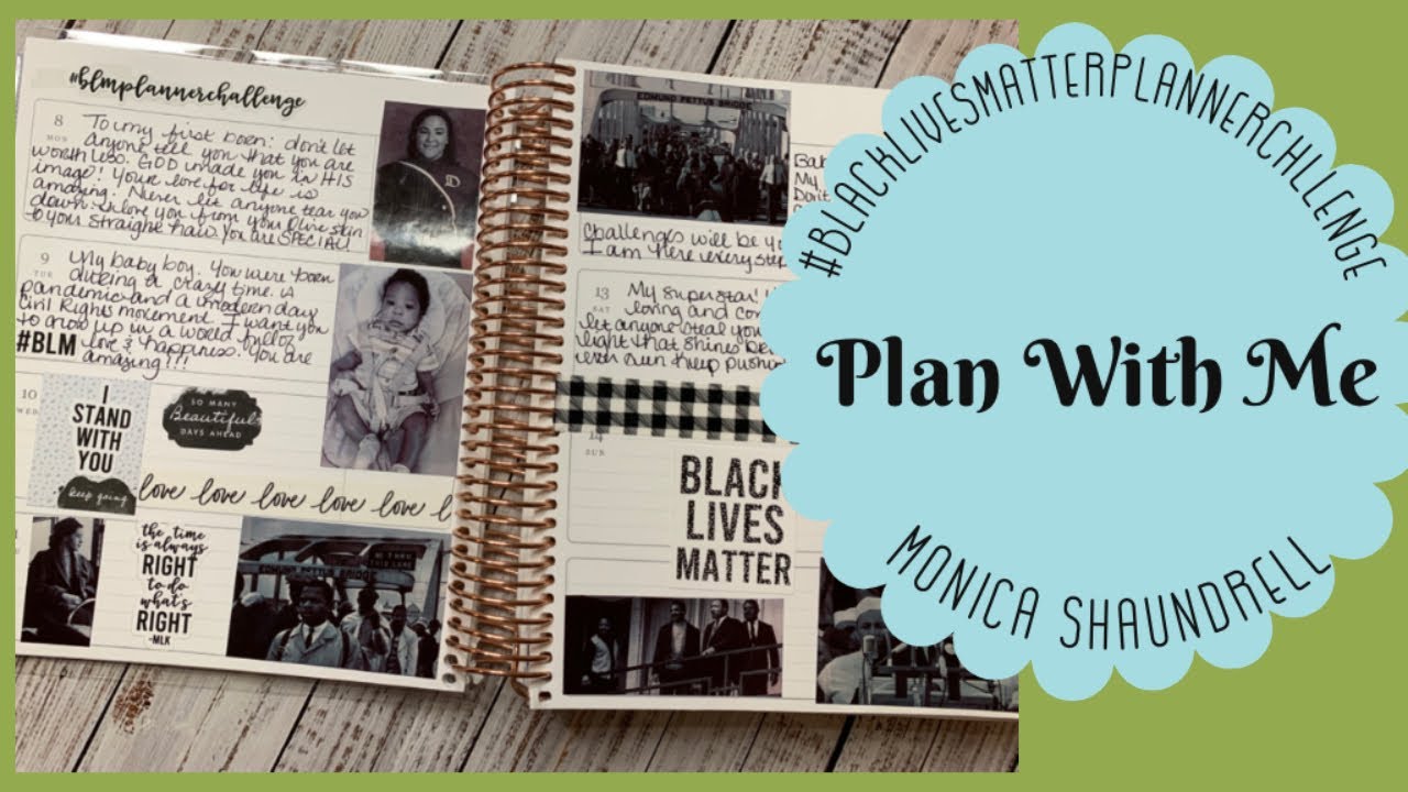 Plan with me #blmplannerchallenge