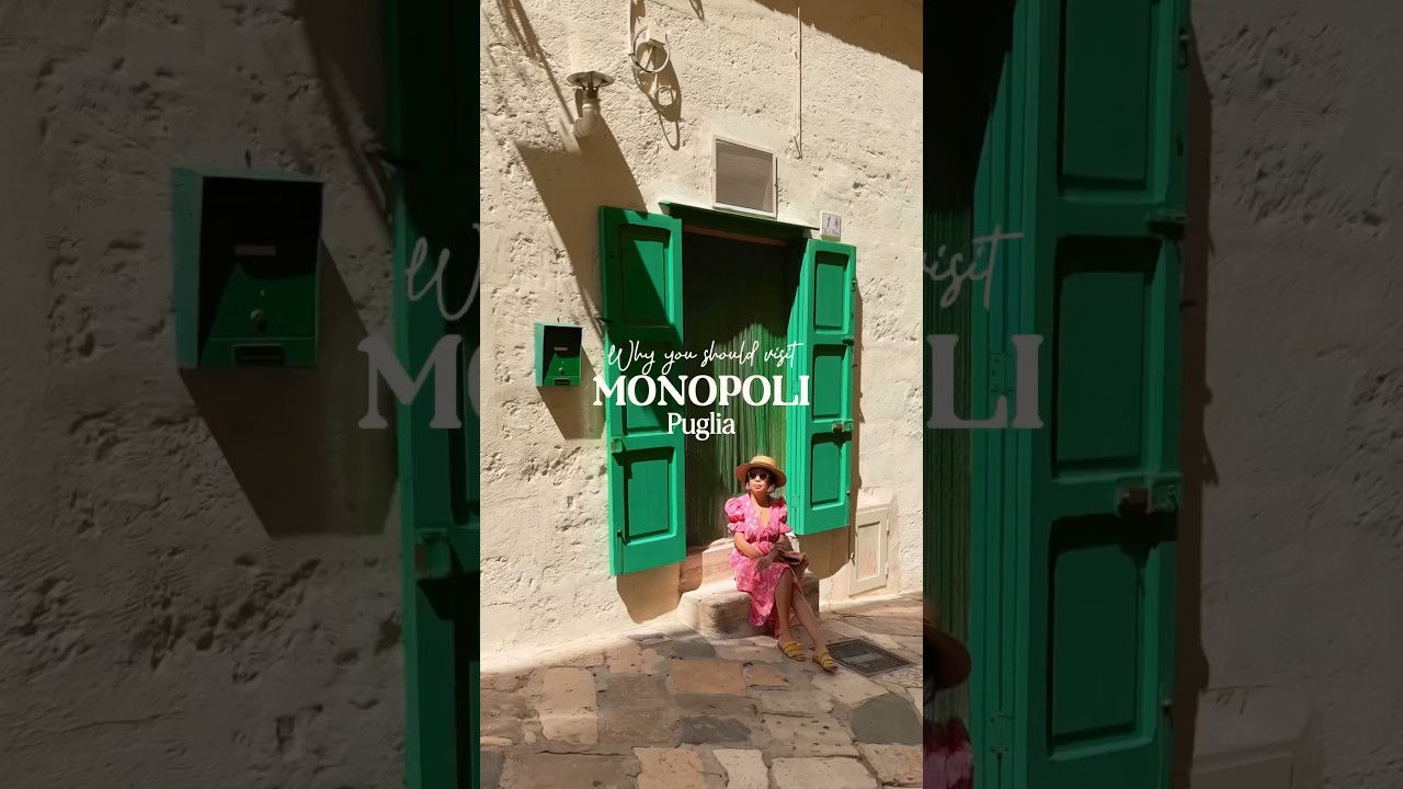 Monopoli is a charming beach town in the Puglia region of Italy 🇮🇹 #monopoli #puglia #italy