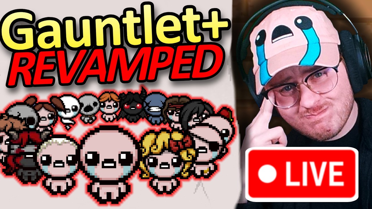 🔴Isaac's DUMBEST Challenge: The GAUNTLET+✨DOUBLE PLUMME DAY✨