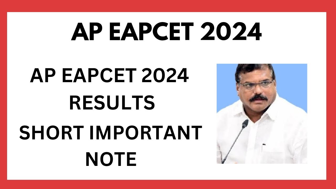 AP EAPCET 2024 ll AP EAPCET 2024 EXAM RESULTS ll SHORT IMPORTANT VIDEO ll