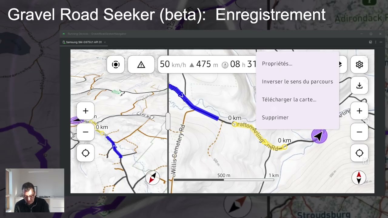 Gravel Road Seeker (Beta):  Enregistrement