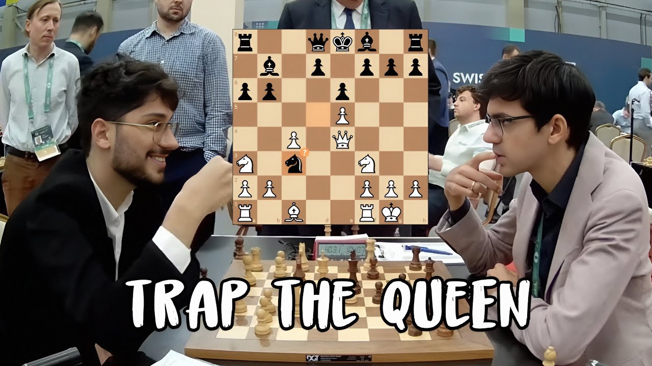 Trap The Queen🔥 Alireza Firouzja vs Anish Giri | FIDE Grand Swiss 2025