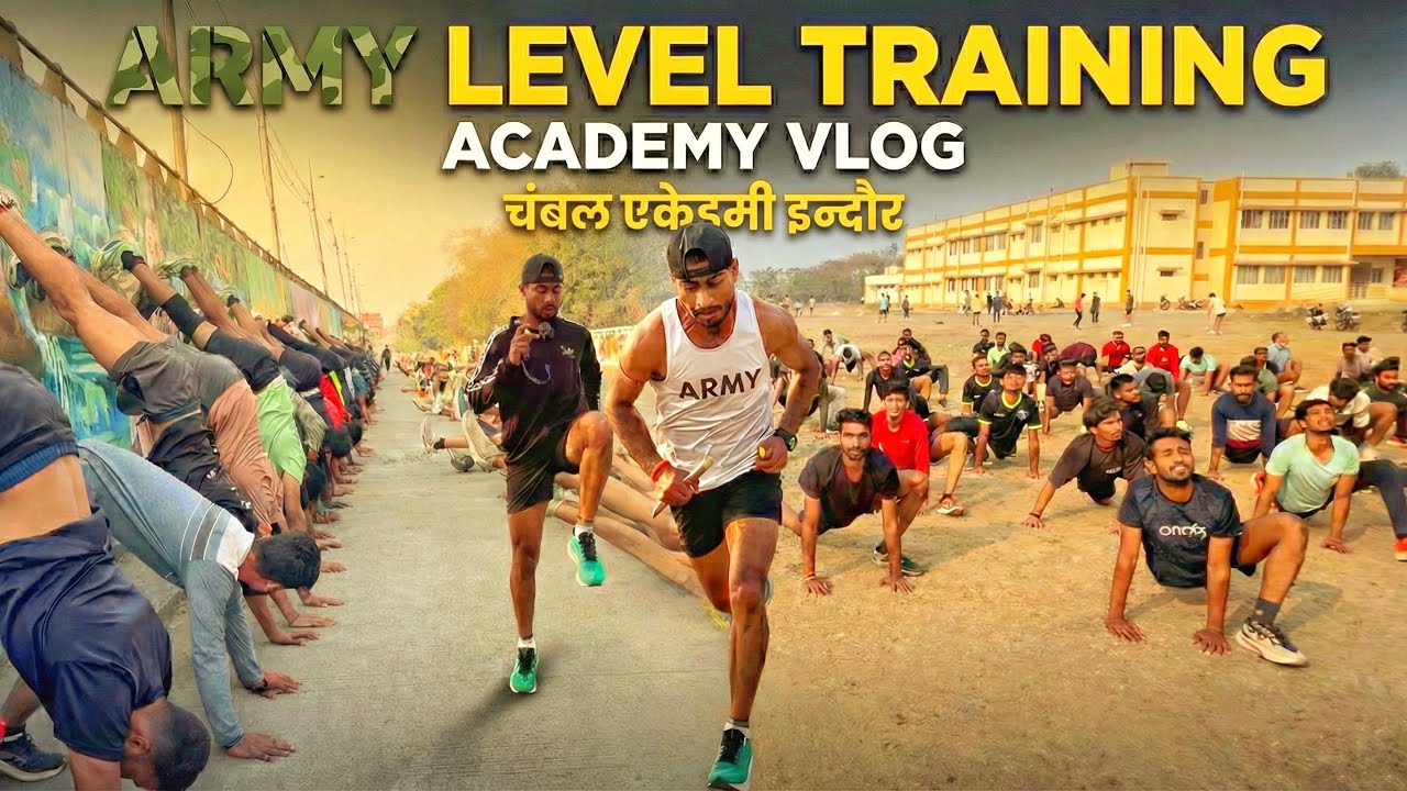ऐसी होती है असली आर्मी ट्रेनिंग! 🔥 चम्बल एकेडमी इंदौर में वर्दी के लिए खून-पसीना एक करना पड़ता है।