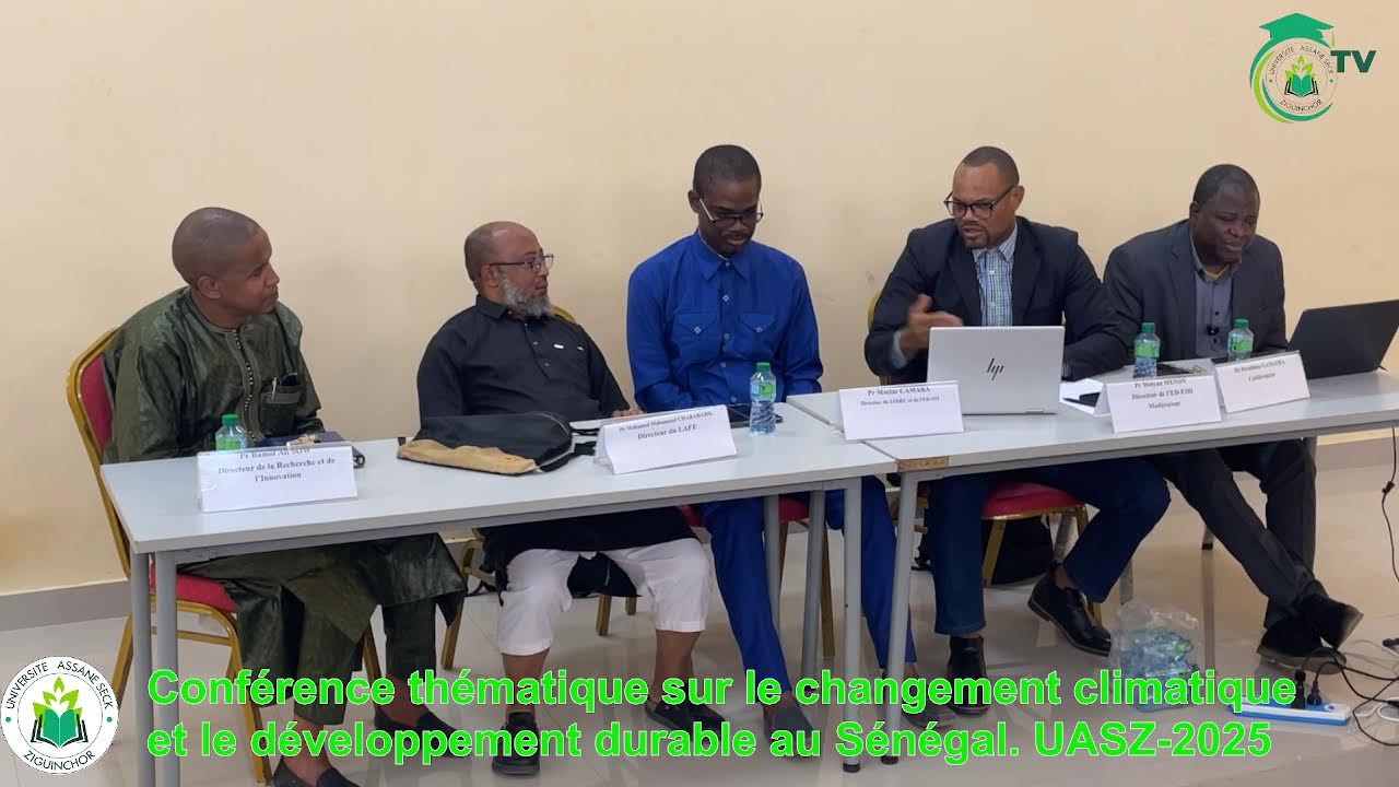 🔴 DIRECT - Changement Climatique et Développement Durable au Sénégal | Conférence UASZ