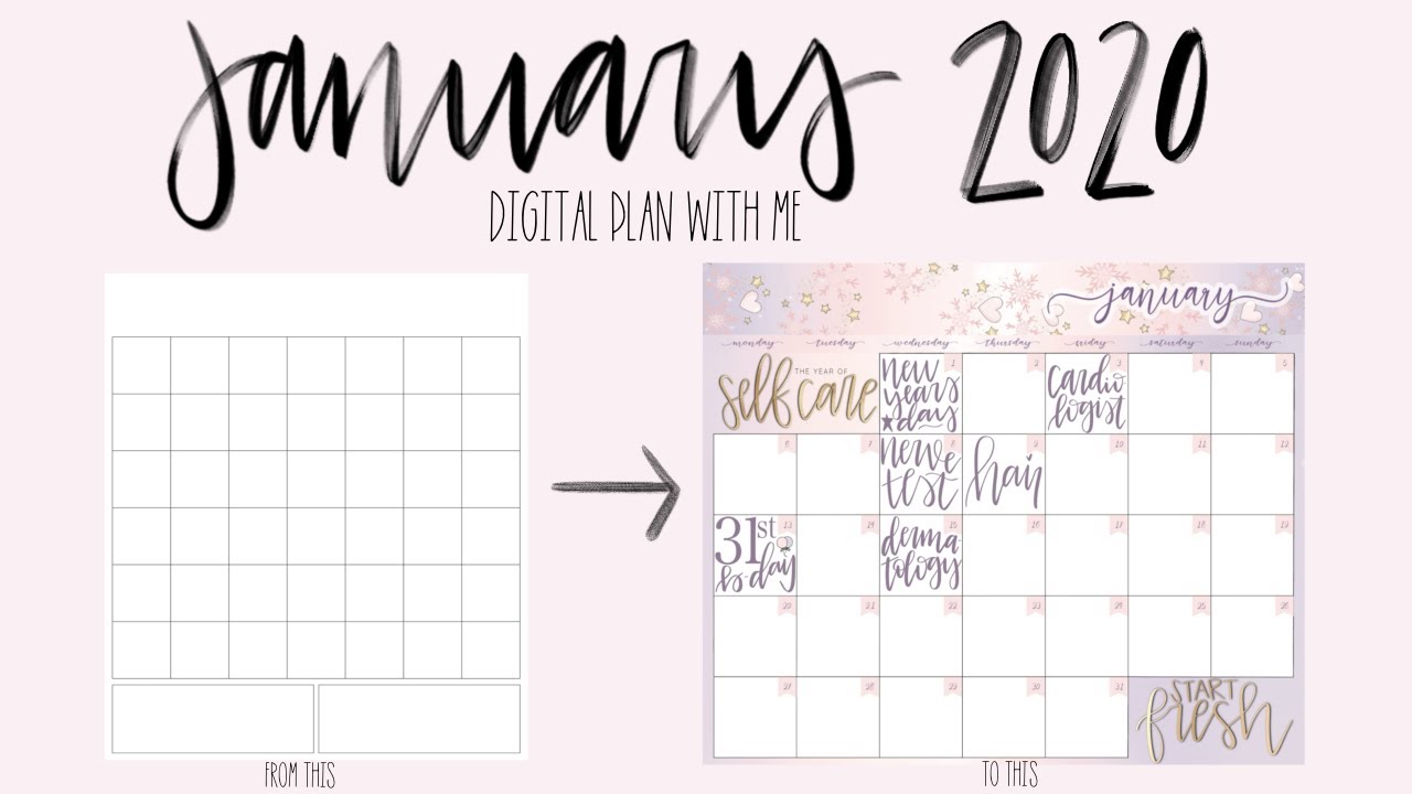 Digital Plan With Me: January 2020