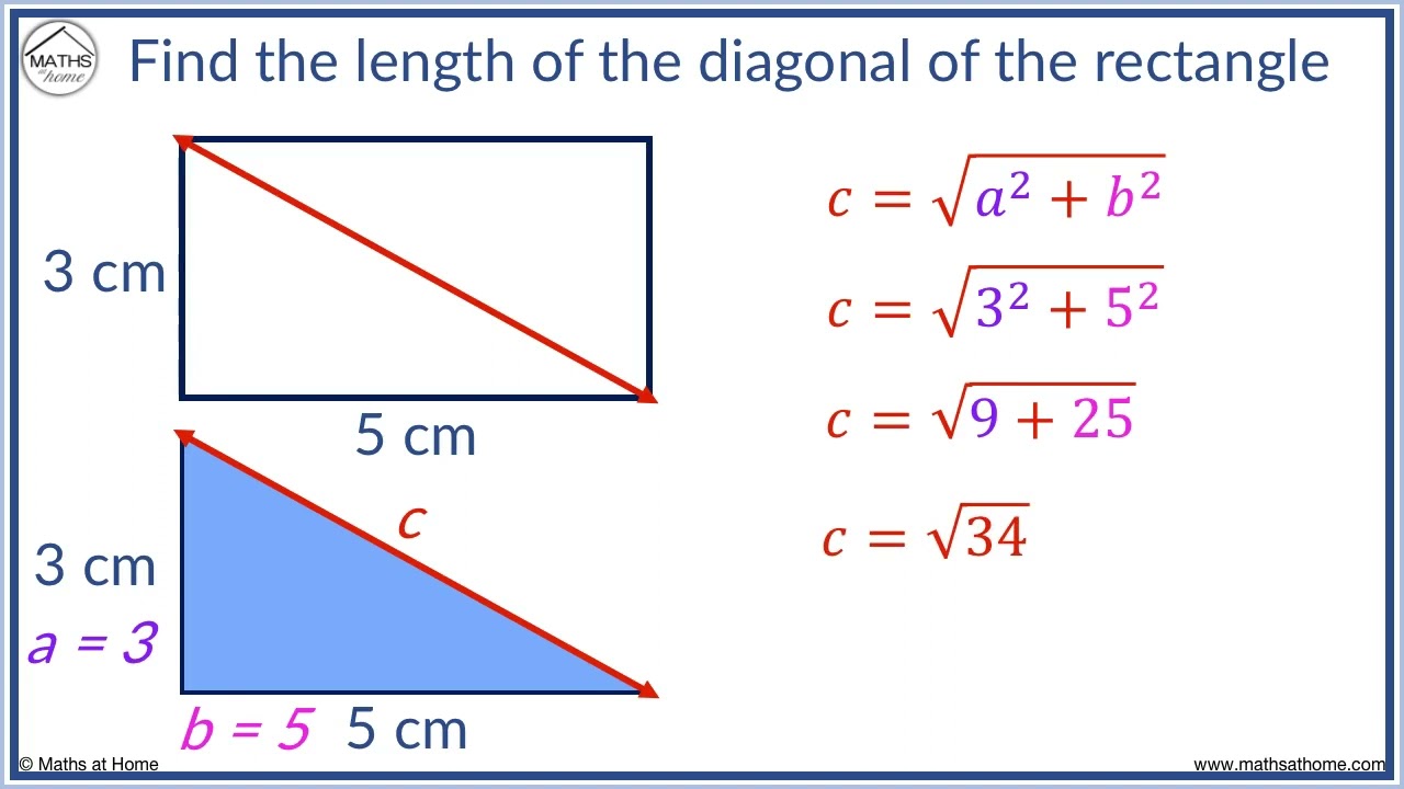How to Find the Diagonal of a Rectangle