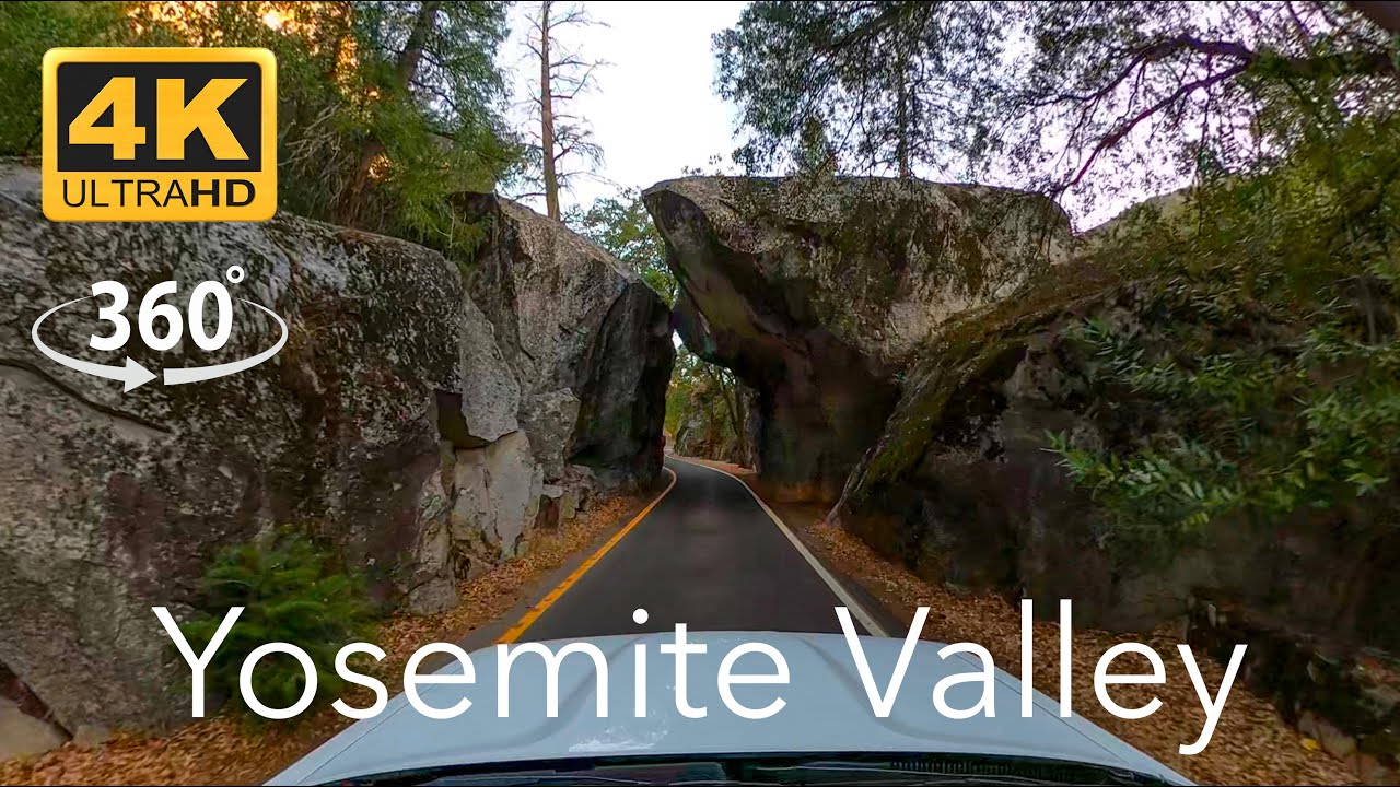 4K HDR 360° Driving Yosemite Valley