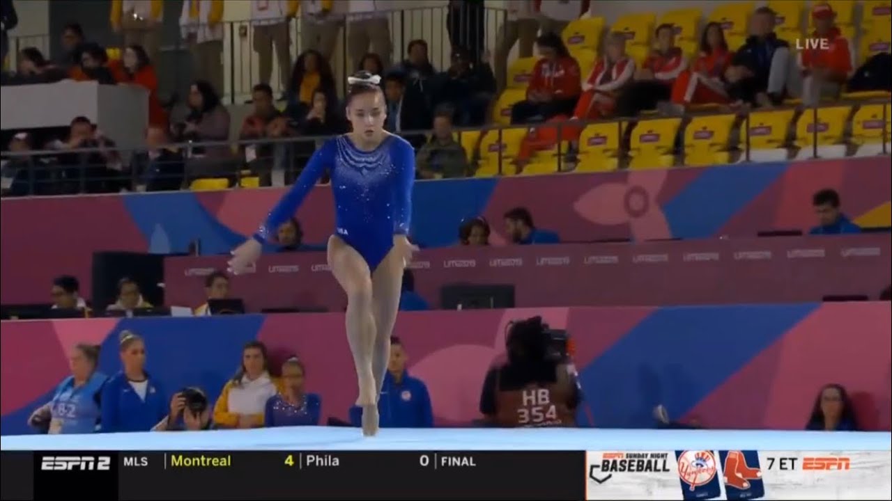 Aleah Finnegan (USA) - Floor - Team final- 2019 Pan American Games