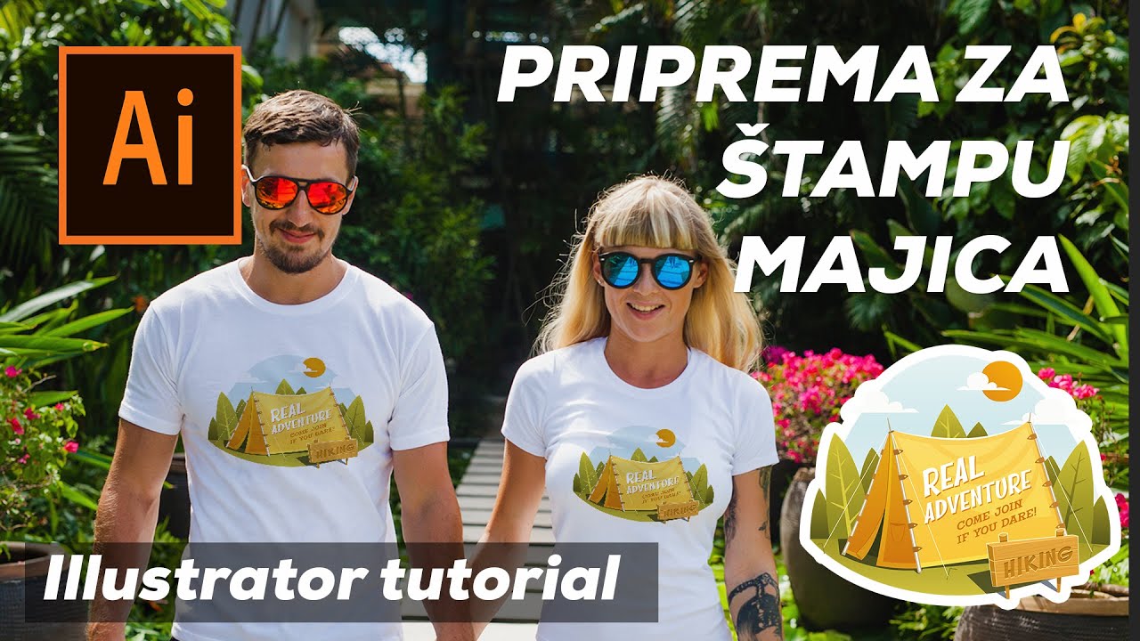 Konačno jednostavan način za Dizajniranje majice | DTG priprema | dizajn majica | Illustrator