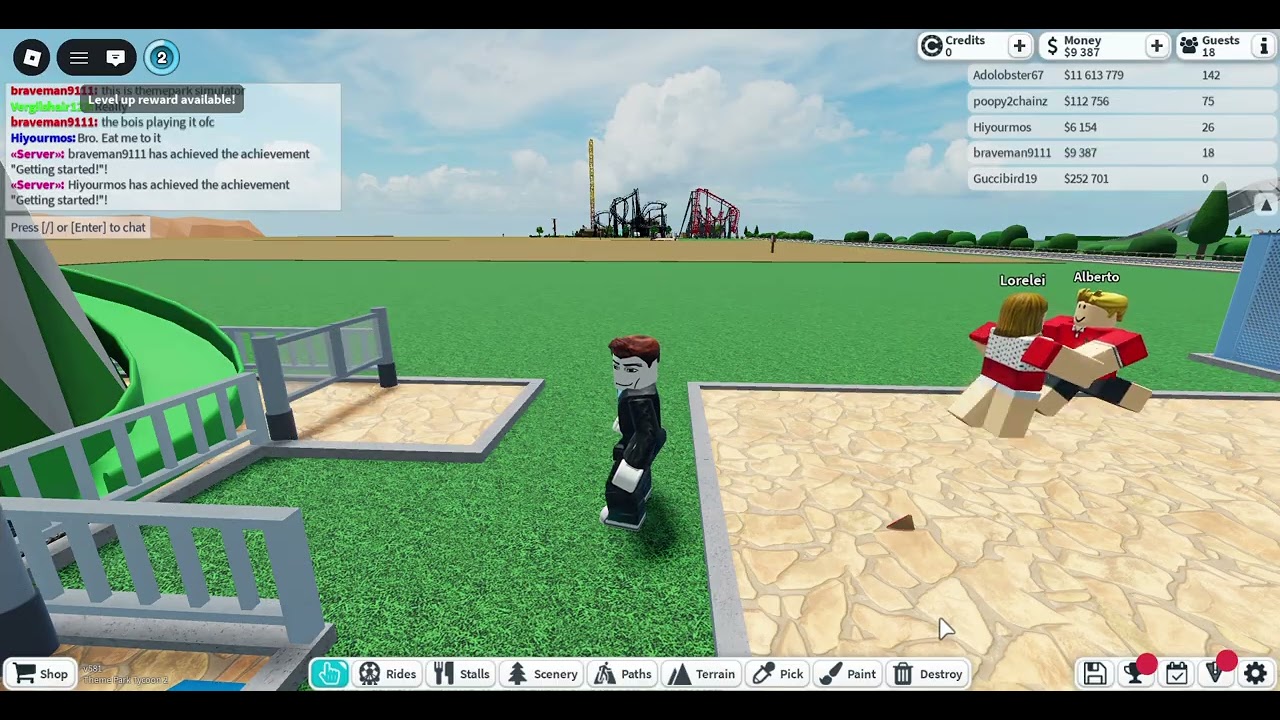 we played theme park simulator 2