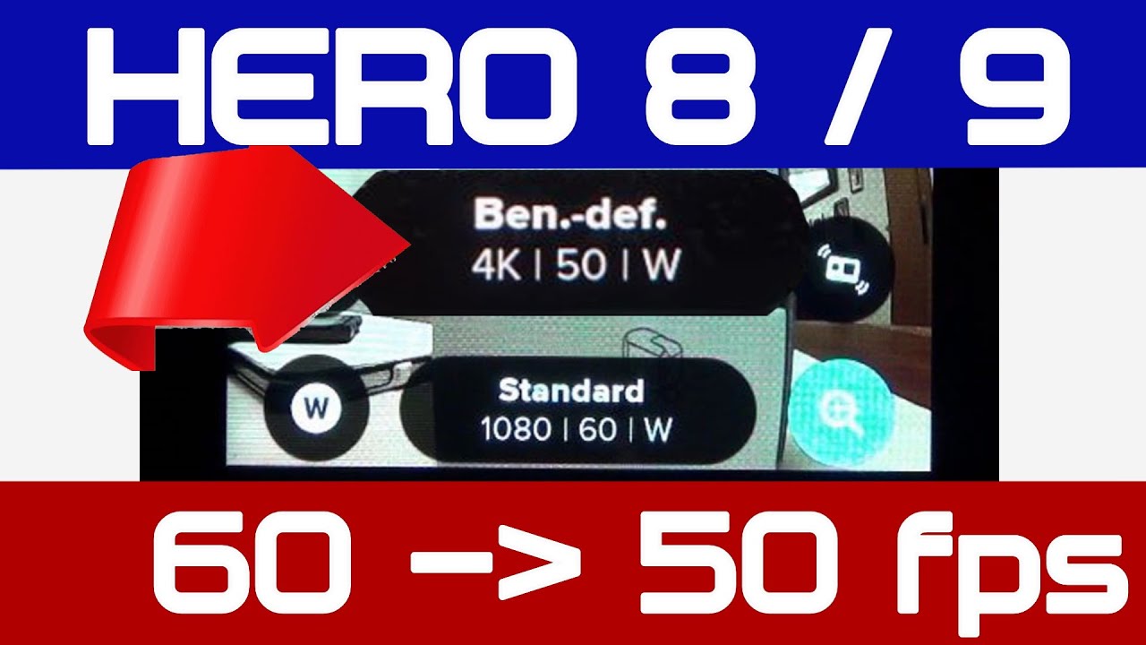 GoPro HERO 8/9 auf Bildrate 50fps umstellen (PAL) /  Set Framerate To 50fps (English Subtitles)