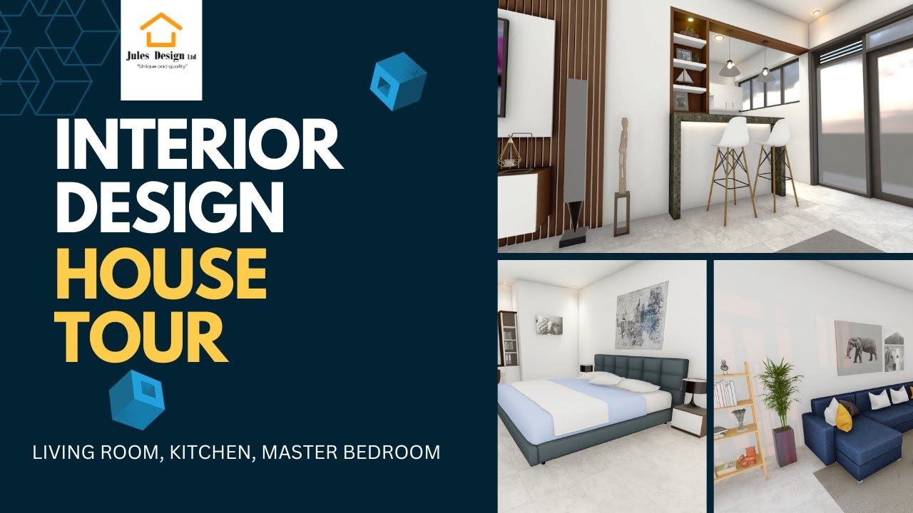 INTERIOR DESIGN HOUSE TOUR 🇷🇼 || Living Room, Kitchen, Master bedroom || JULES DESIGN LTD