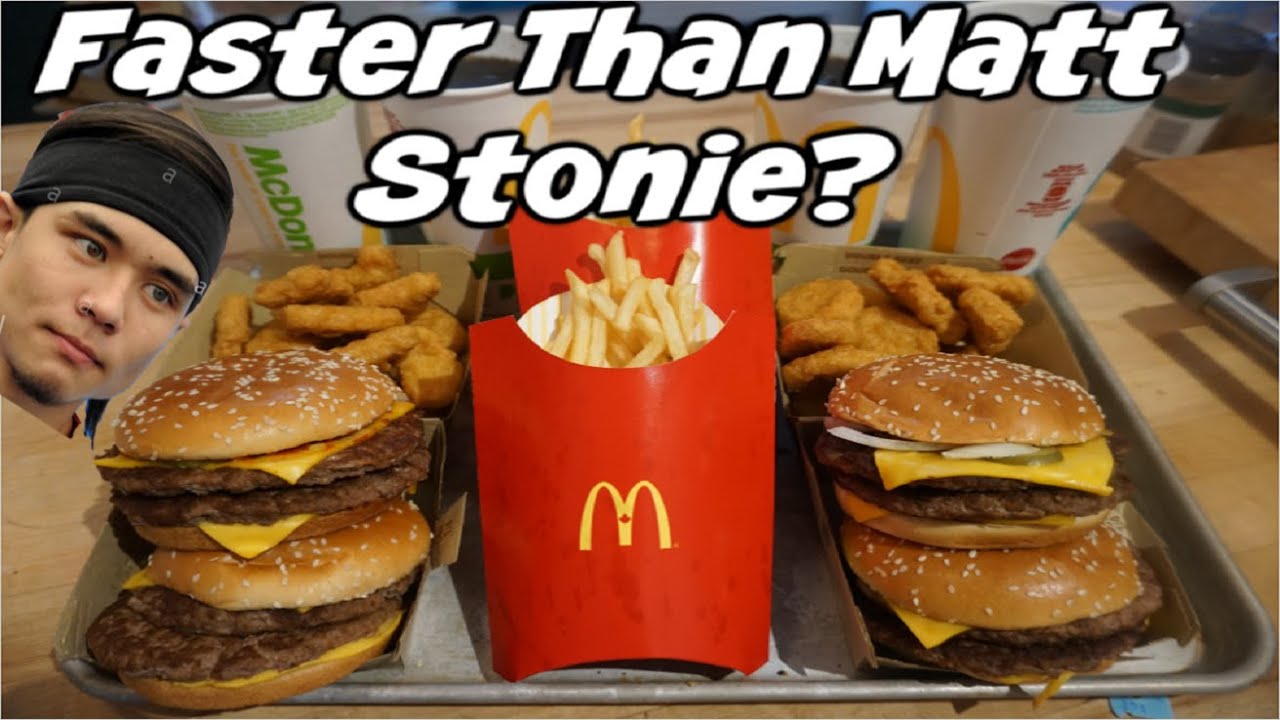 $3500 McDonald's Challenge Vs Matt Stonie! Could you Eat this in 90mins for $3,500? Viral Tweet