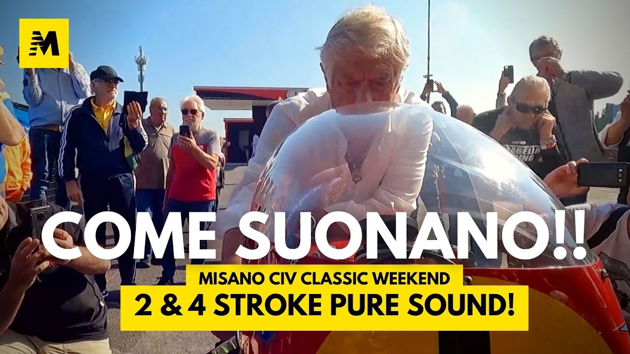 Come suonano i 2 (e i 4) TEMPI! 2 & 4 STROKE pure sound at Misano CIV Classic