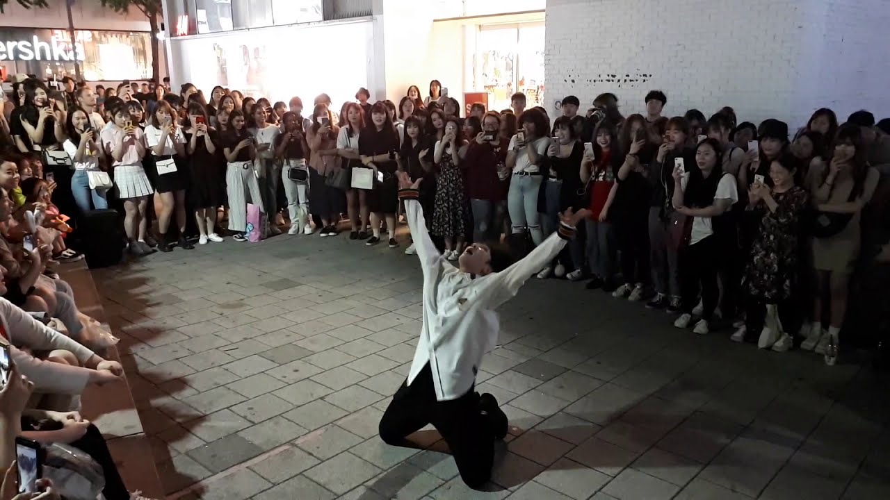 MYM. PSY 'DADDY' COVER. HAPPY GUYS THANKS TO FANDOM. KNOWING HOW TO ENJOY BUSKING PARTY.