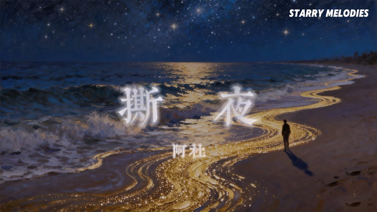 阿杜 - 撕夜『我把夢撕了一頁 不懂明天該怎麼寫 冷冷的街冷冷的燈照著誰 一場雨濕了一夜』【Lyrics Video/動態歌詞MV】