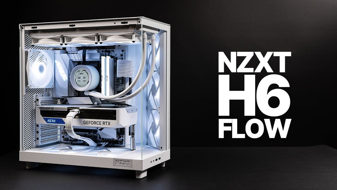 Stylish All White PC Build | NZXT H6 FLOW | 14700K | Z790 AORUS PRO X | RTX 4070 Ti AERO