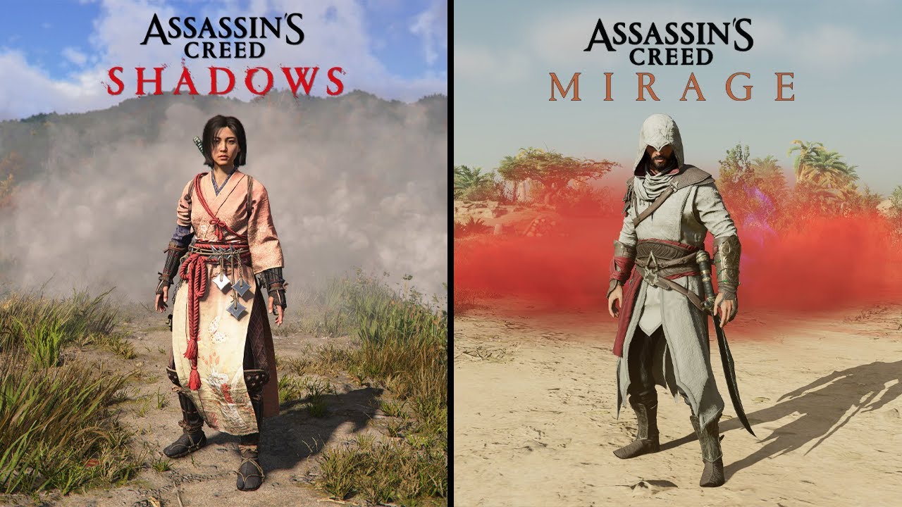 Assassin's Creed Shadows vs Assassin's Creed Mirage - Physics & Details Comparison