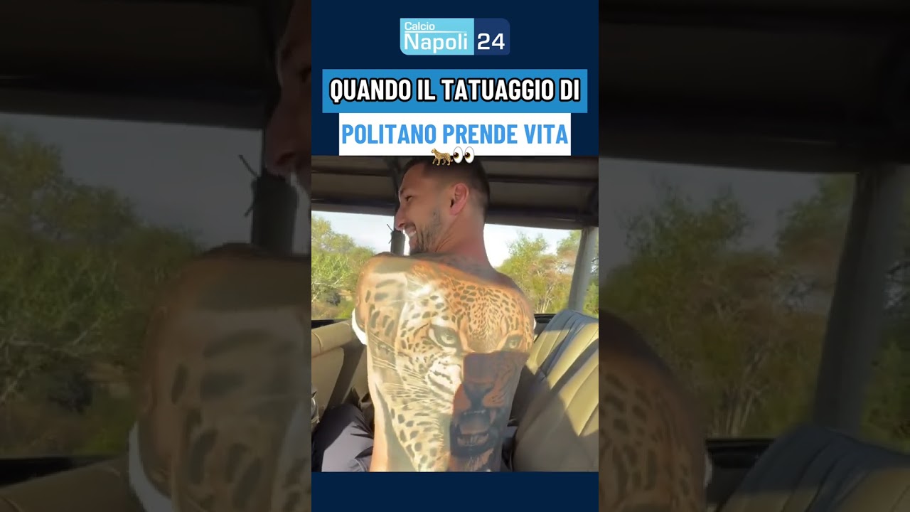 POLITANO Incontra il GHEPARDO e mostra il tatuaggio  🐆