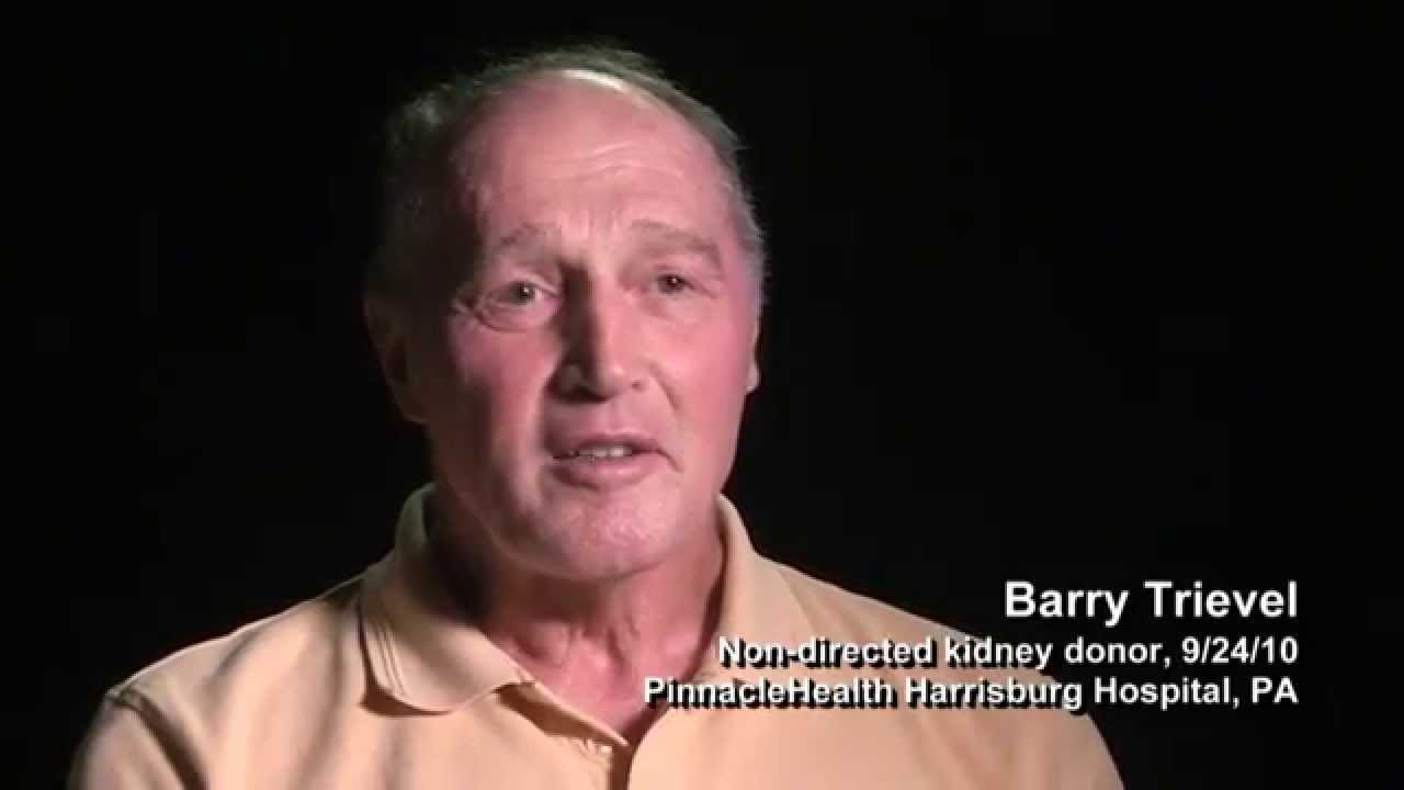 Non-directed Kidney Donor Barry Trievel:  Nearing the Age to Do It or Forget It