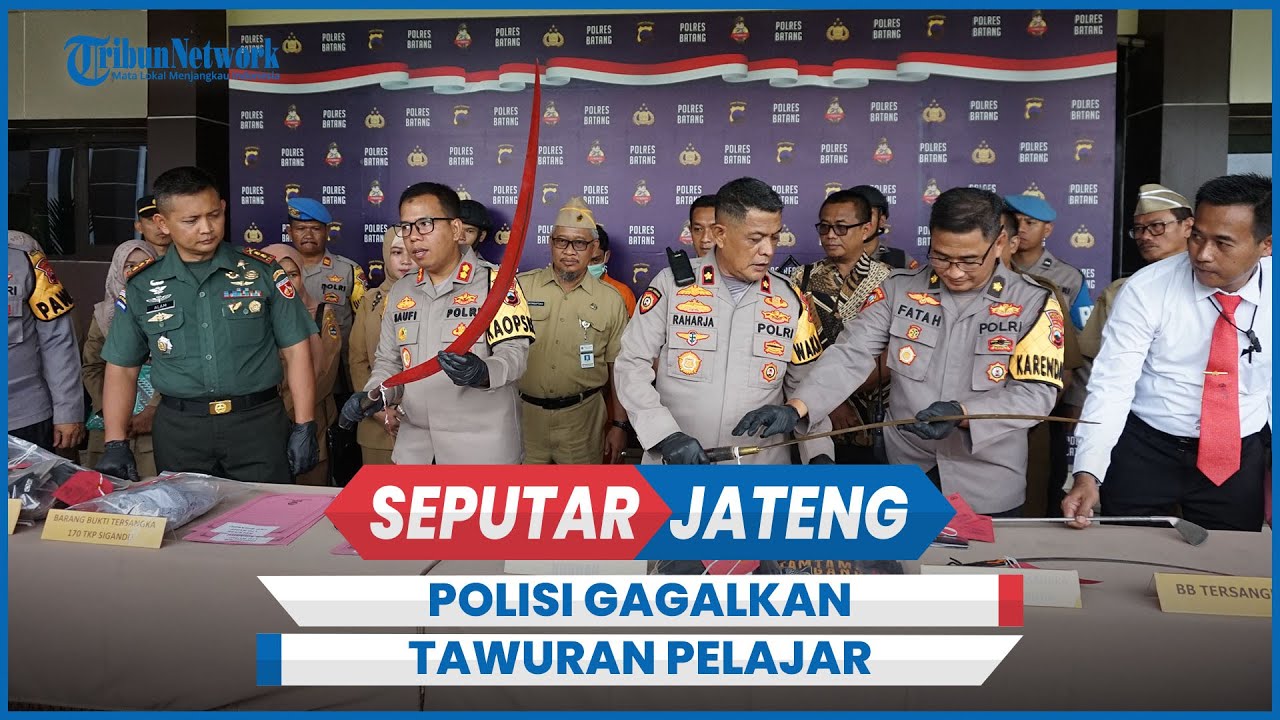 Polisi Gagalkan Tawuran Pelajar dan Ringkus Pelaku Pengeroyokan di Batang