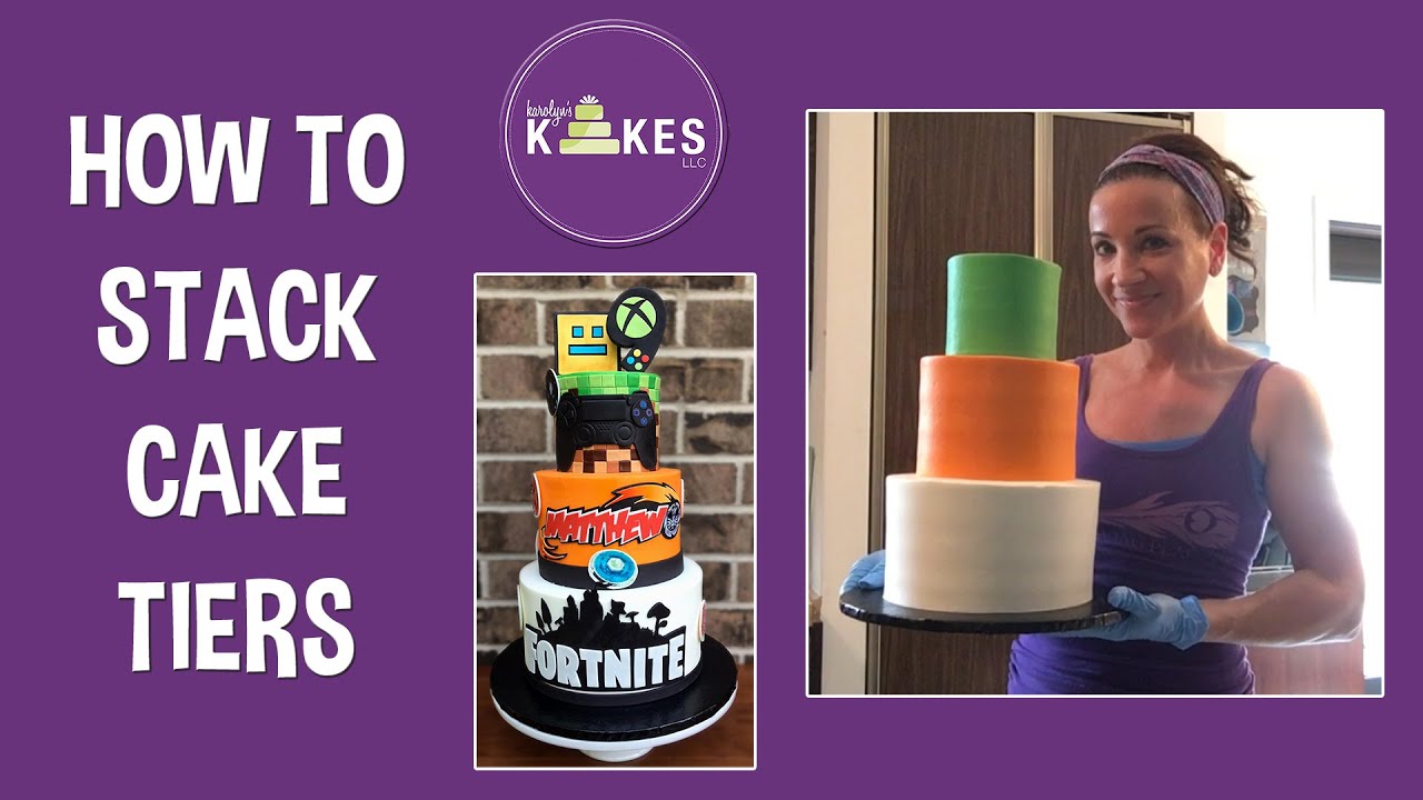 HOW TO STACK CAKE TIERS EVENLY - NO MORE CROOKED CAKES!