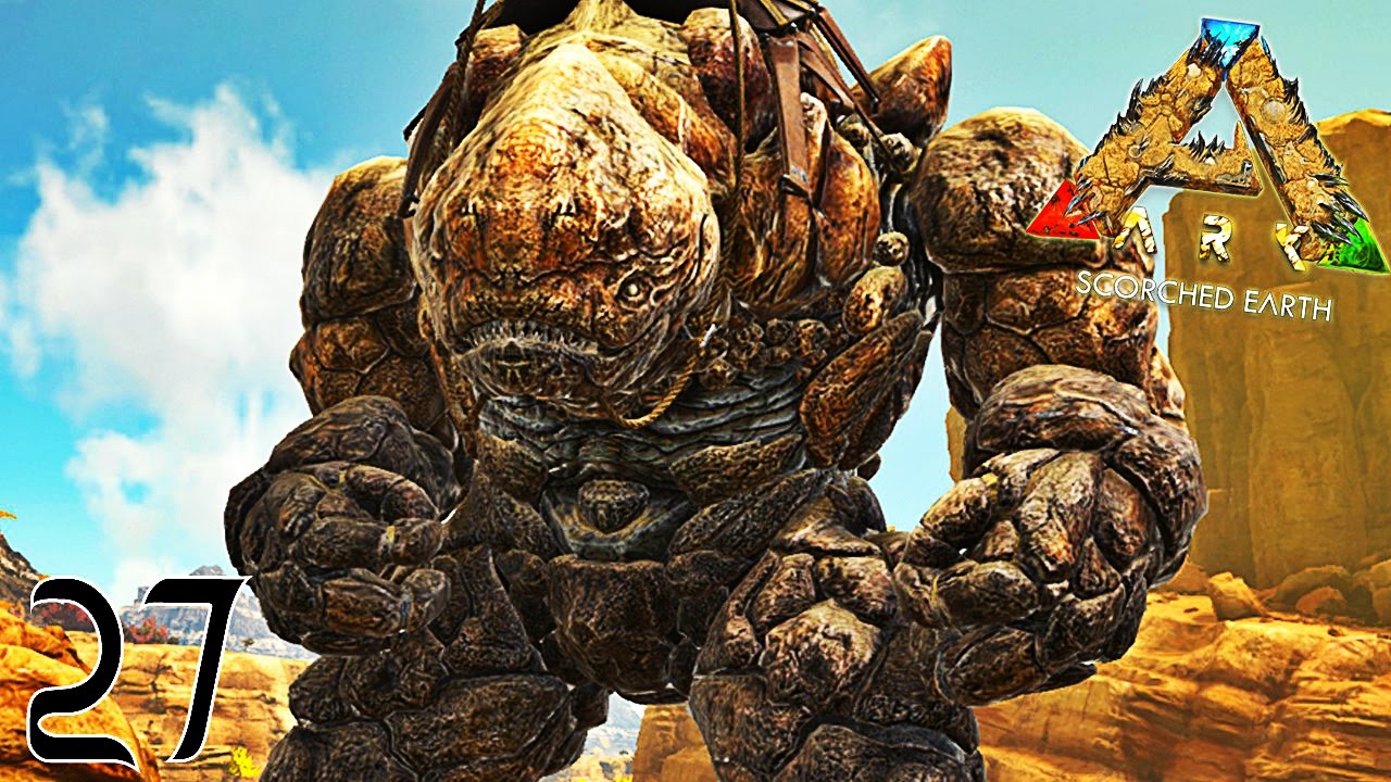 JE CAPTURE ENFIN L’IMMENSE GOLEM ! | ARK: Scorched Earth ! #Ep27