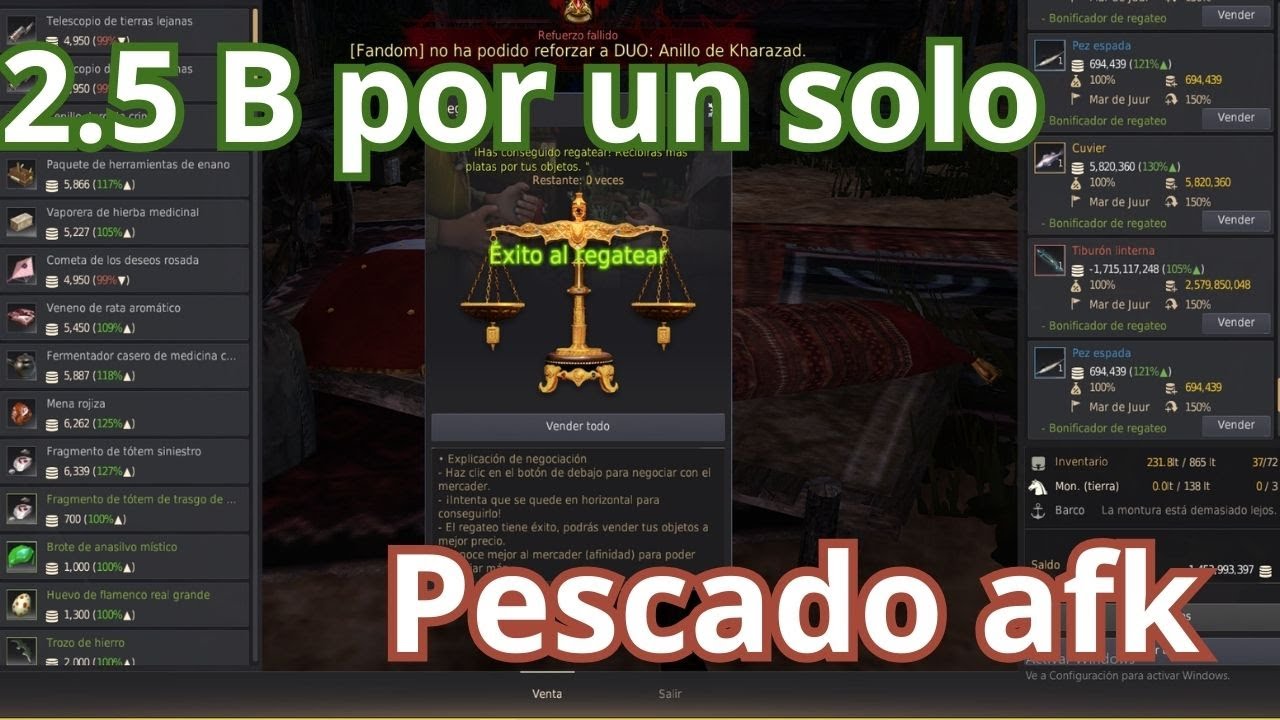 ¡Atrapa la Suerte! Nuevos Peces Legendarios y el Tiburón Linterna en BDO 🐟💰
