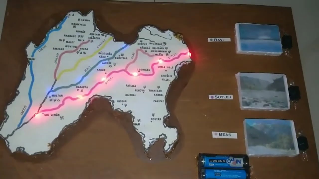 Rivers of Punjab - 3D model