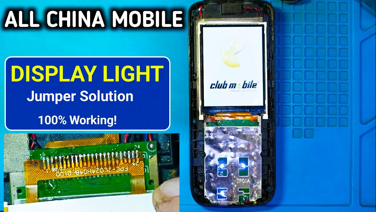 China Keypad Phone Display light Solution [JUMPER] All China mobile lcd light Jumper