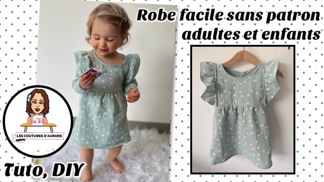 TUTO COUTURE - comment coudre une robe à volants sans patron