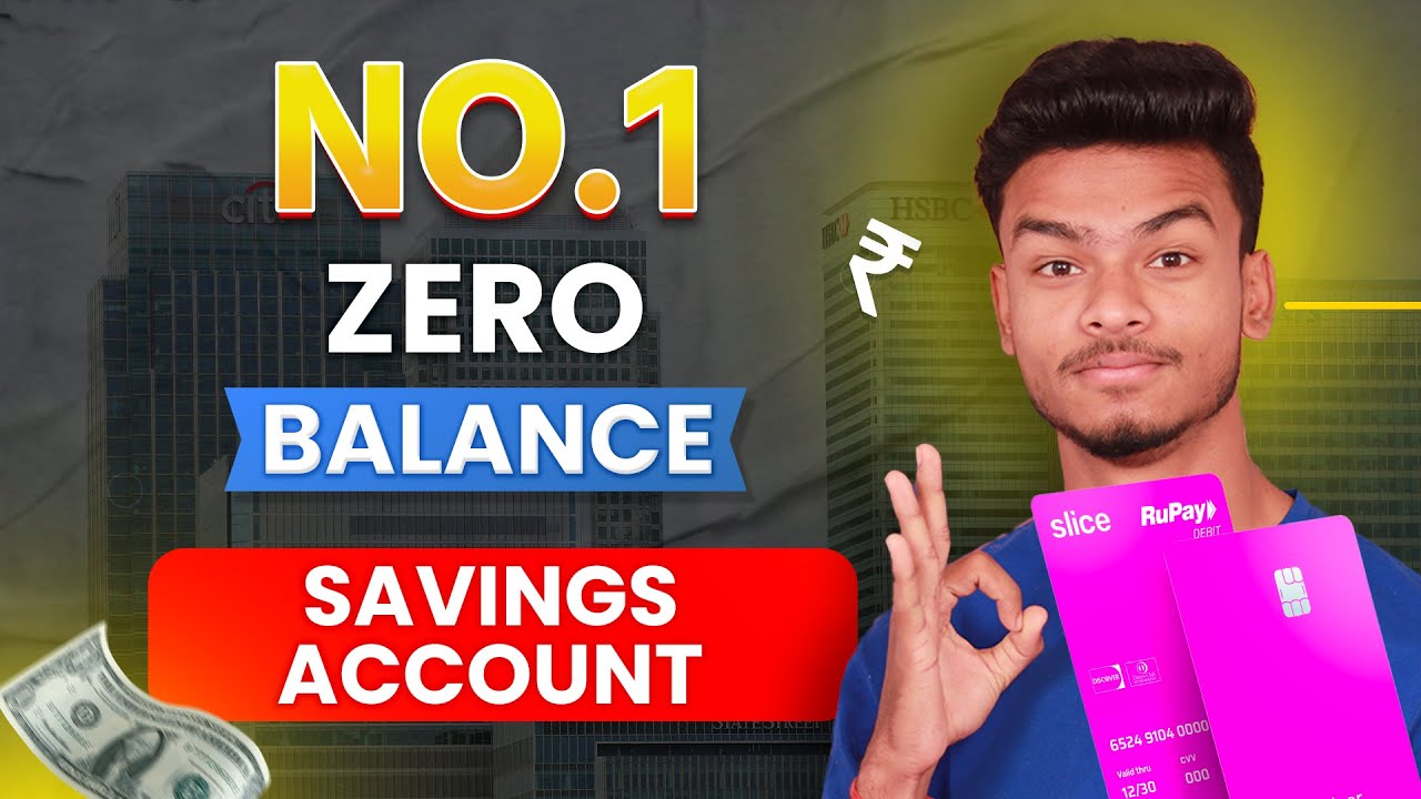 No.1 Zero Balance Bank Account in India !! Slice Bank Zero Balance Account !! Get Daily UPI CASHBACK