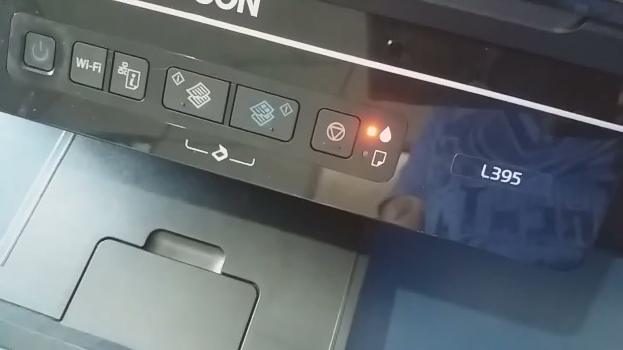 Epson L395 luz do papel e tinta piscando