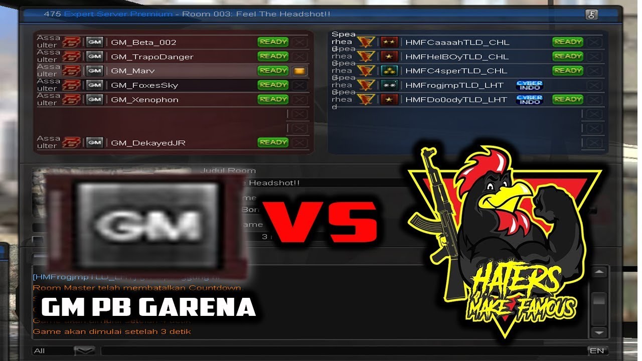 SPARING RULES LAWAN GM PB GARENA !! GM PB GARENA VS HMF -  POINT BLANK GARENA INDONESIA