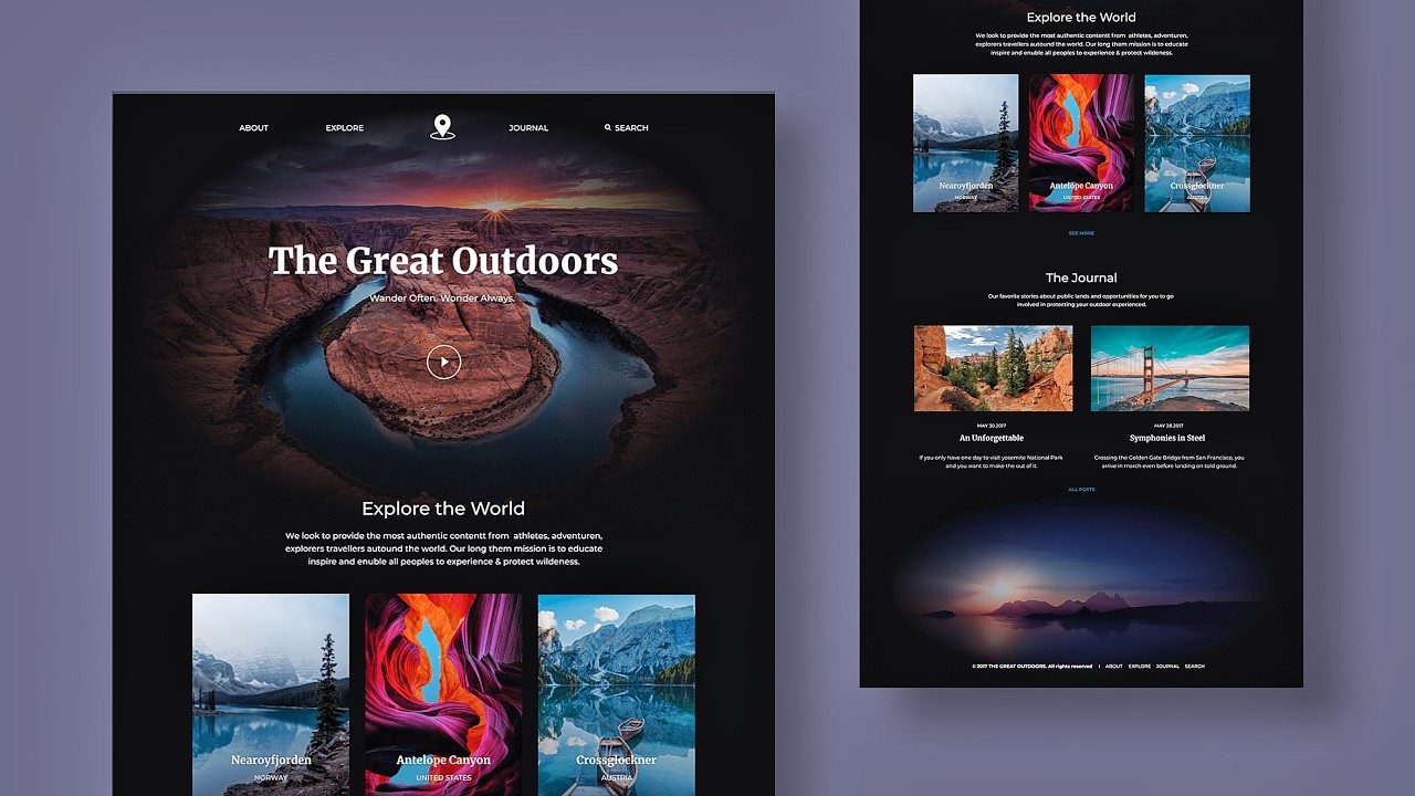 Create a Stunning Outdoor Travel Website with ReactJS + Tailwind + Framer Motion | Beginner's Guide