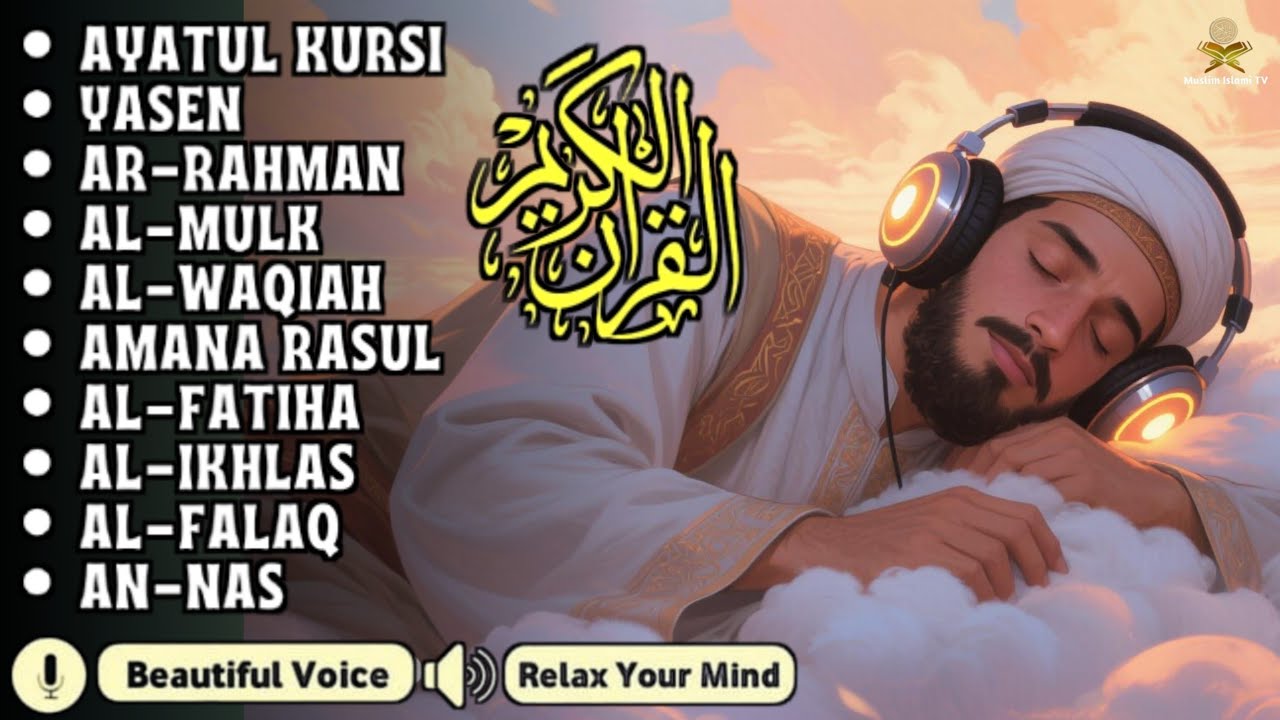 Night Quran Recitation For Sleep And Feel Peace | Alfatiha, Yasin ,Arrahman ,AlWaqiah ,Almulk