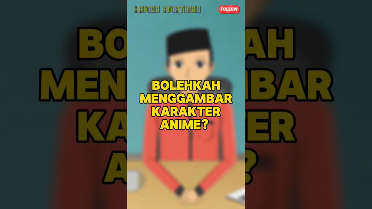 Menggambar karakter Anime dalam Islam #shorts #anime #islam #vtuber