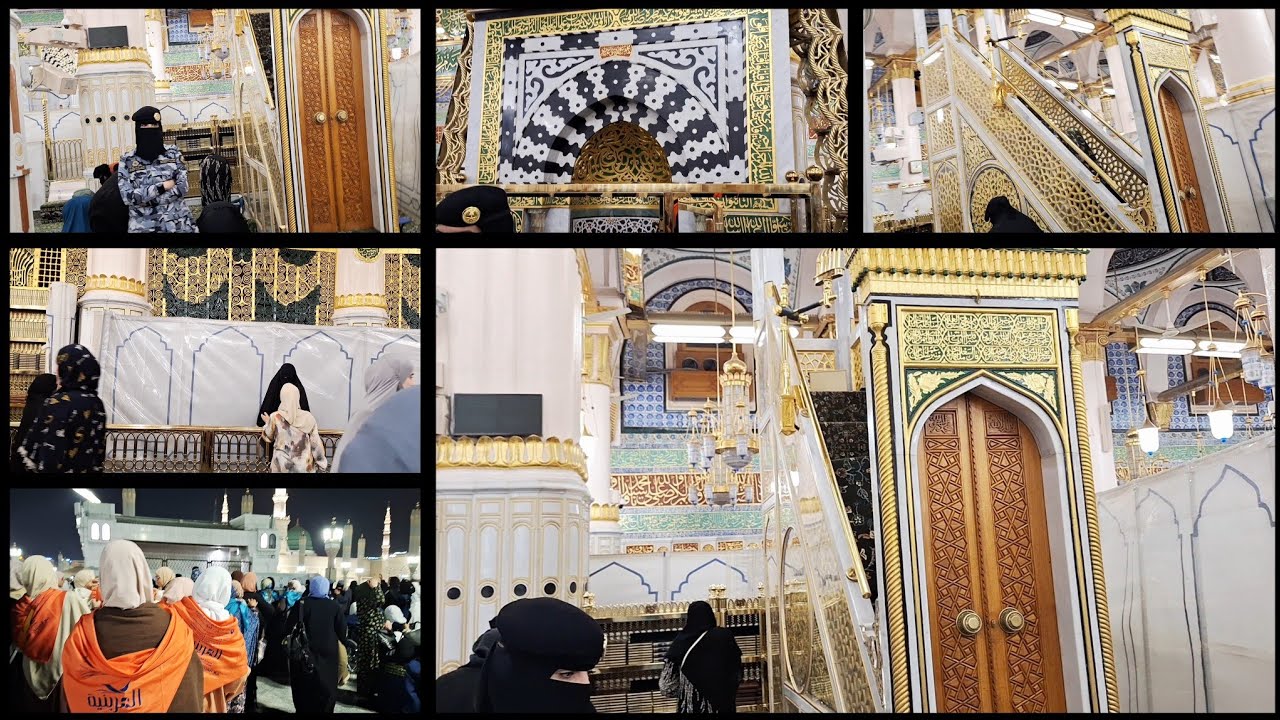دخول الروضة الشريفة😍لثاني مرة في حياتي🥰روحانيات عالية في قطعة من الجنة🤩جولة في الحرم النبوي الشريف🌸