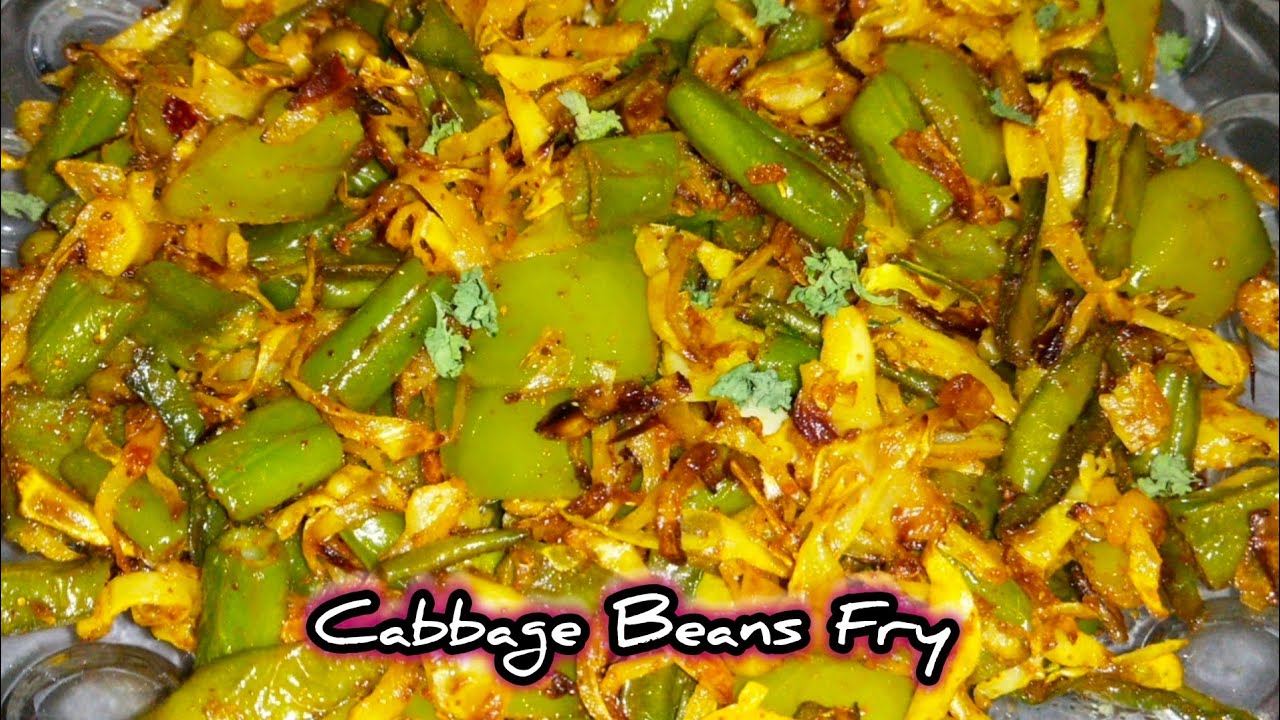 Cabbage beans fry|mixed veg fry recipe | simple cabbage fry recipe | stir fry cabbage| stir fry